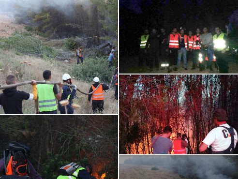 Εθελοντές της Λαϊκής Δράσης – Ομάδα Κομμουνιστών/Αγωνιστών, στα πύρινα μέτωπα.