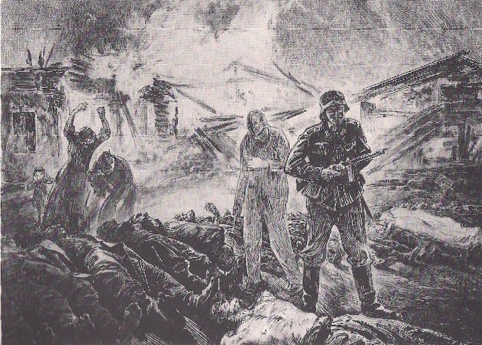 28 Αυγούστου 1944: Ταγματασφαλίτες ζητωκραυγάζουν όταν οι Γερμανοί εκτελούν Ελληνες και τους καίνε τα σπίτια στο μπλόκο της Καλλιθέας