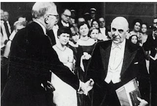 10.12/1963. Ο Γ. Σεφέρης είναι ο πρώτος Ελληνας στον οποίο απονέμεται Νόμπελ Λογοτεχνίας
