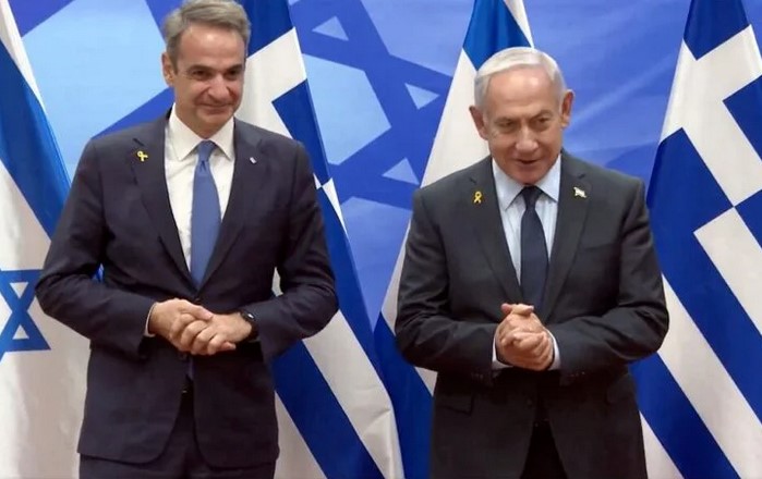 Ο Μητσοτάκης πήγε στο Ισραήλ για να βάψει τα χέρια του στο αίμα των παιδιών της Γάζας