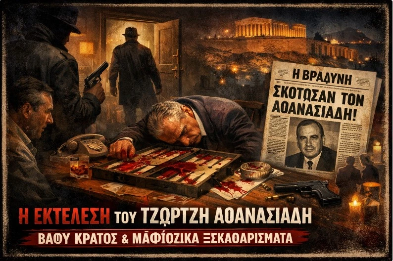 Σαν σήμερα, 43 χρόνια πριν: Η εκτέλεση του Τζώρτζη Αθανασιάδη στο γραφείο του – Μια «ανεξιχνίαστη» δολοφονία που μυρίζει βαθύ κράτος και μαφιόζικα ξεκαθαρίσματα19 Μαρτίου 1983.