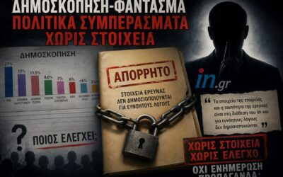 Μυστικές μετρήσεις και δημόσια συμπεράσματα: Ένα επικίνδυνο παιχνίδι ενημέρωσης