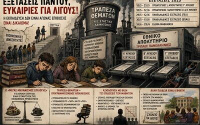 Υπουργείο Παιδείας ή υπουργείο εξετάσεων και αποκλεισμών;