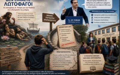 Δεν είμαστε λωτοφάγοι: Οι υποσχέσεις Α. Τσίπρα για την Παιδεία και η δοκιμασία της μνήμης