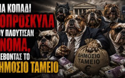 Ενα κοπάδι κοπρόσκυλα, που πλούτισαν άνομα, κλέβοντας το δημόσιο ταμείο