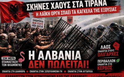 Σκηνές χάους στα Τίρανα: Η λαϊκή οργή σπάει τα κάγκελα της εξουσίας