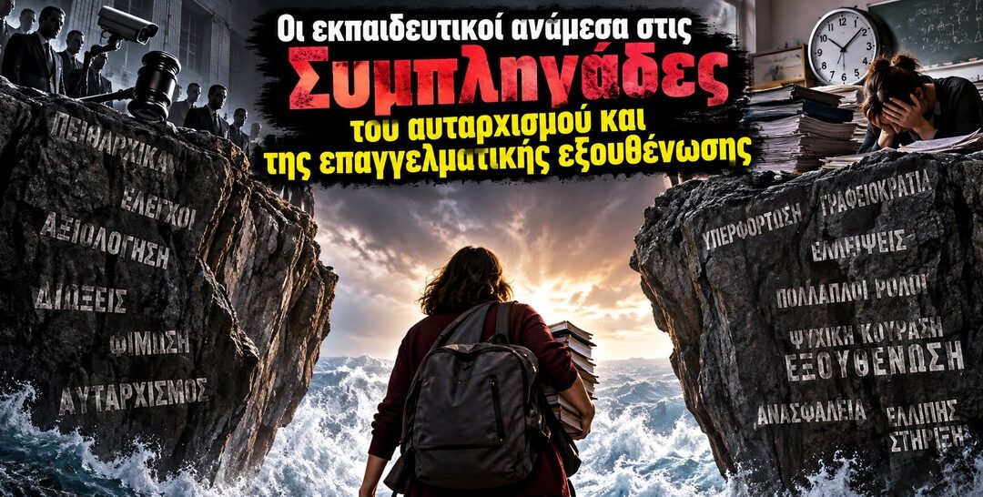 Οι εκπαιδευτικοί ανάμεσα στις Συμπληγάδες του αυταρχισμού και της επαγγελματικής εξουθένωσης