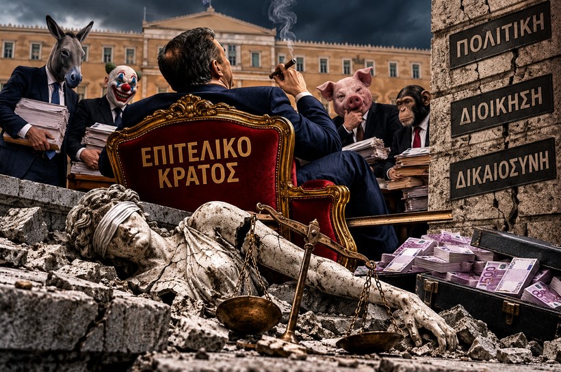 Το «επιτελικό» τρελοκομείο της αστικής αποσύνθεσης και η θεσμική κατρακύλα